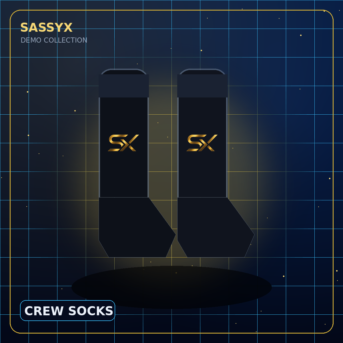 SASSYX Crew Socks — Demo
